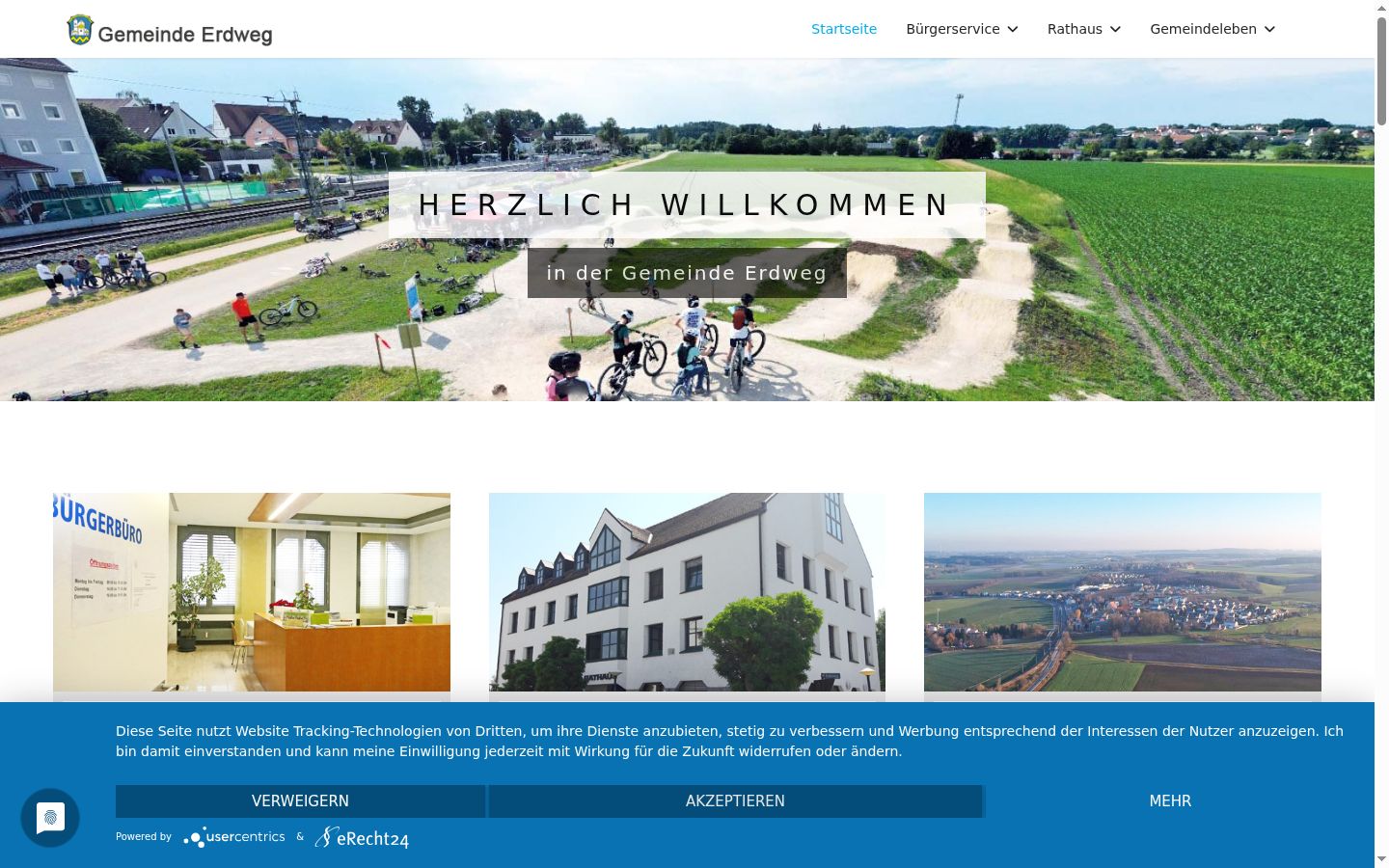 Screenshot tal-banner tal-kunsens muri qabel kwalunkwe interazzjoni