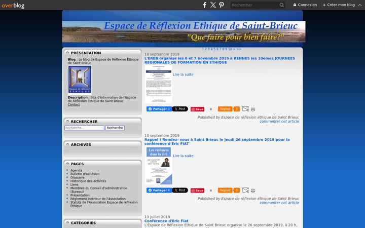 Screenshot stránky ere-armor.org