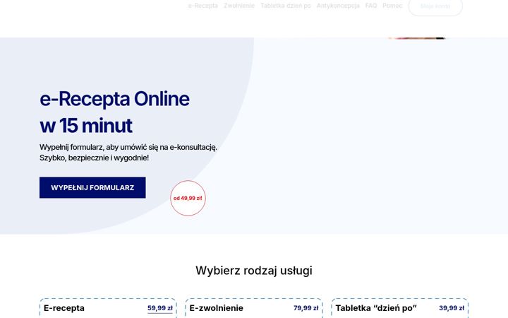 Screenshot of erecepta.info.pl