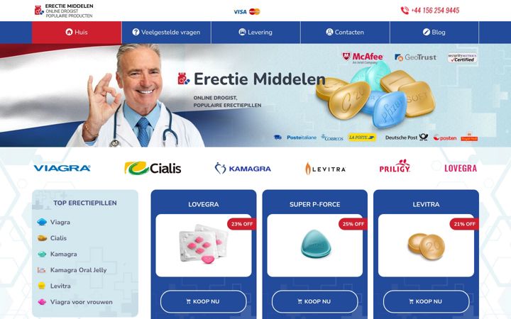 Zrzut ekranu erectie-middelen.net
