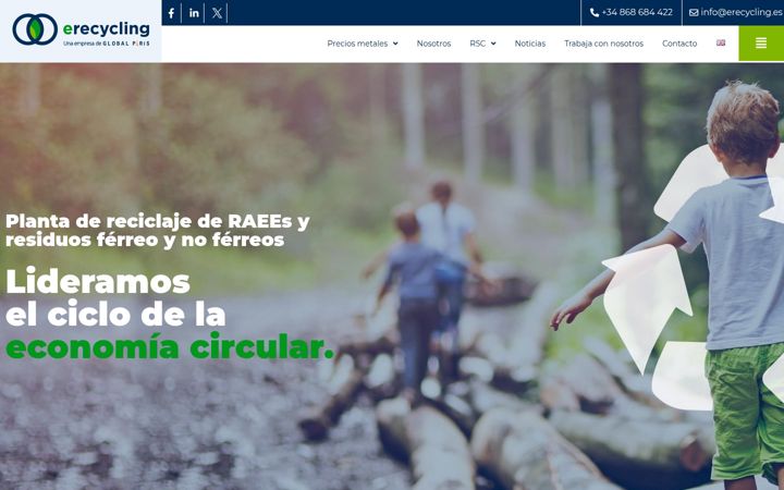 Ekrano kopija erecycling.es