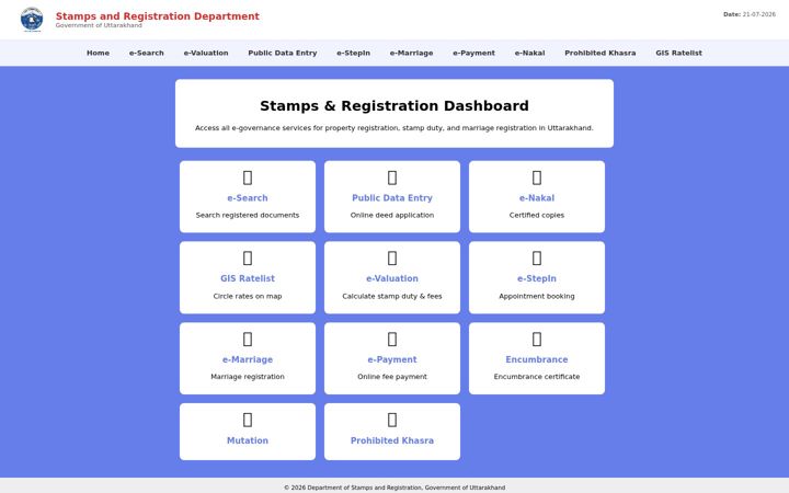 Snímek obrazovky eregistrationukgov.in