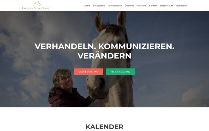 Screenshot ta' ereigniscoaching.de