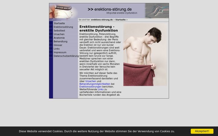 Captura de ecrã de erektionstoerung.de