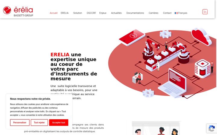 Snímek obrazovky erelia.fr