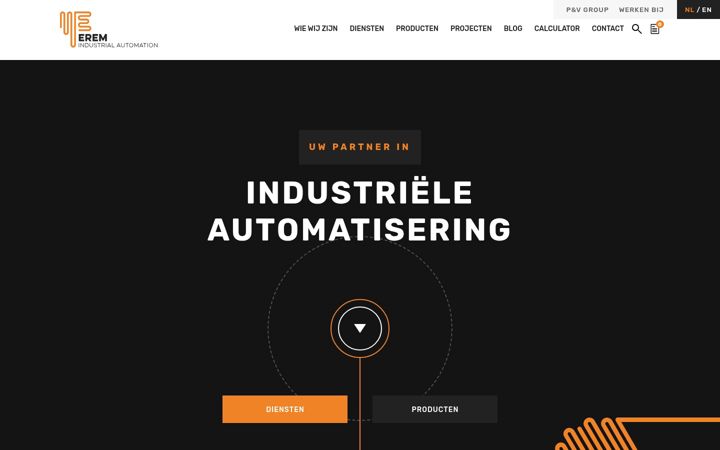 Screenshot stránky erem.nl
