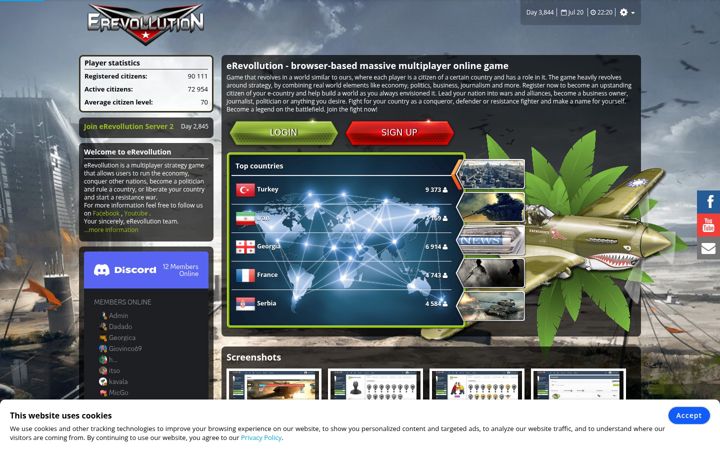 Screenshot of erevollution.com