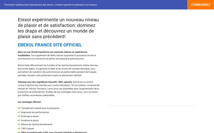 Skjermbilde av erexolfrance.com