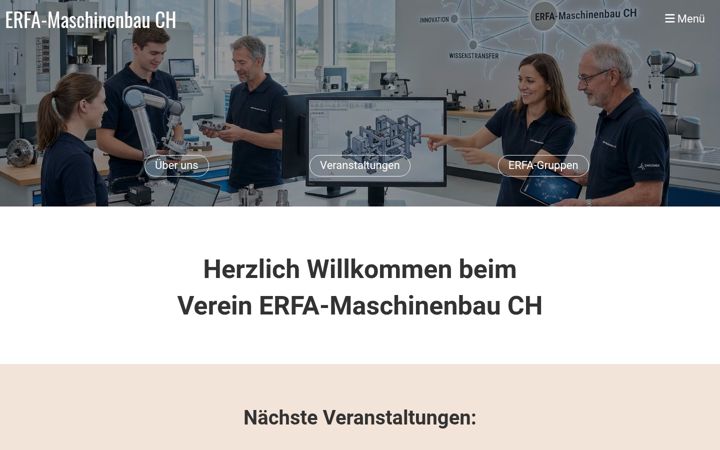 Screenshot του erfa-maschinenbau.ch