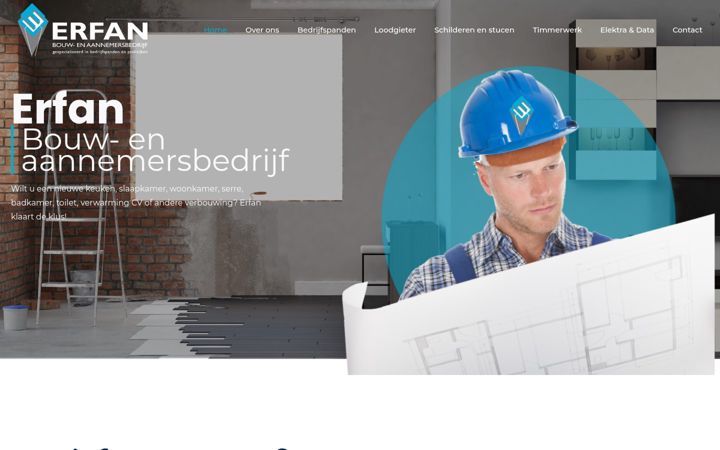 Screenshot stránky erfan.nl