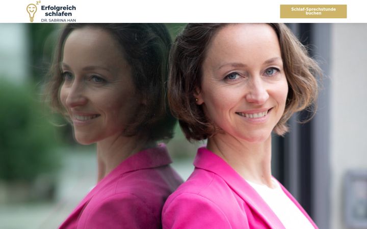 Screenshot ta' erfolgreich-schlafen.de
