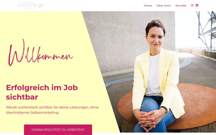 Screenshot ta' erfolgreich-sichtbar-im-job.de