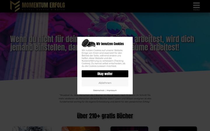 Screenshot ta' erfolgreich-und-motiviert.de