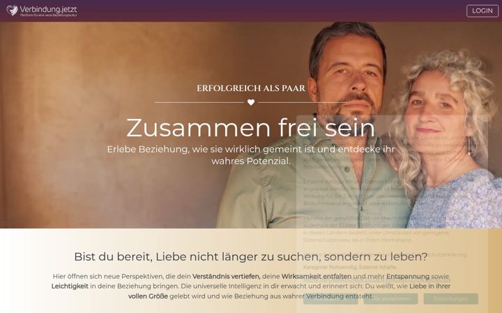 Screenshot ta' erfolgreichalspaar.de