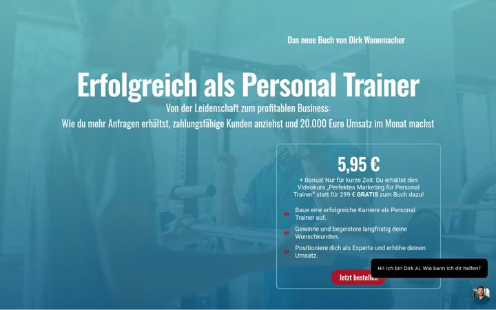 Screenshot ta' erfolgreichalspersonaltrainer.de