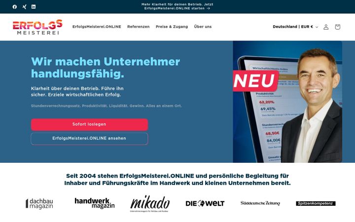 Screenshot of erfolgsmeisterei.de