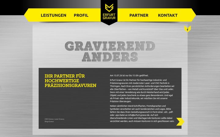 Screenshot of erfurt-gravur.de