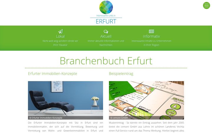 Képernyőkép: erfurt-links.de