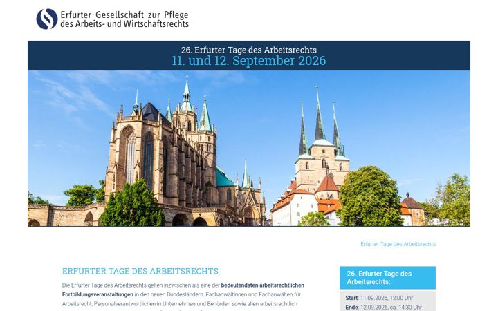 Képernyőkép: erfurter-arbeitsrechtstage.de