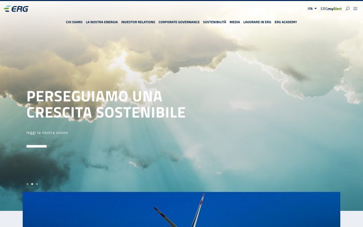 Screenshot von erg.eu