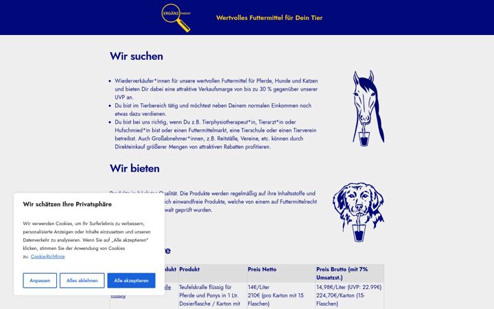 Screenshot of ergaenzparent.de