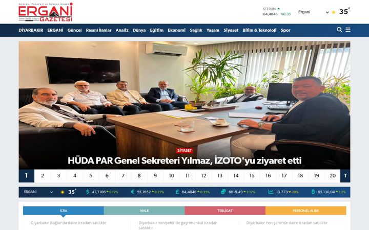 Zrzut ekranu erganigazetesi.com.tr