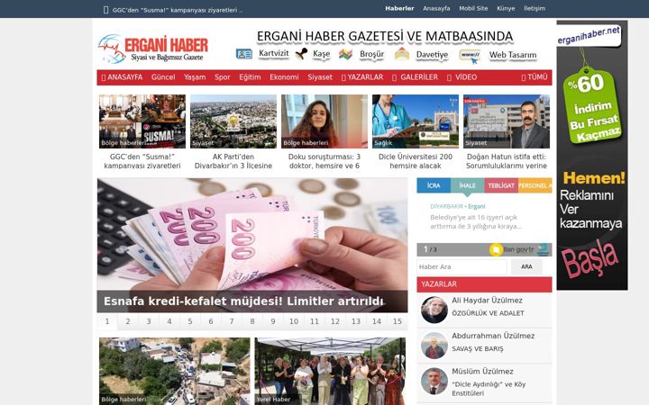 Zrzut ekranu erganihaber.net