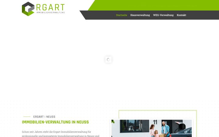 Ekraanipilt saidist ergart-immobilienverwaltung.de