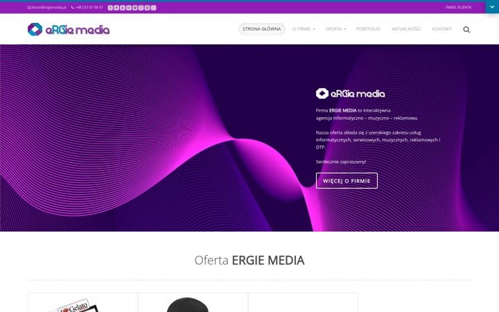 Skärmbild av ergiemedia.pl