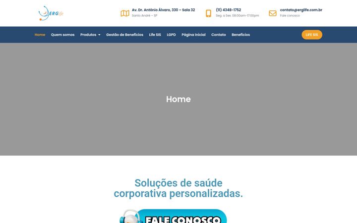 Ekrano kopija erglife.com.br
