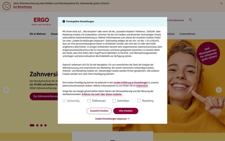 Screenshot di ergo-austria.at