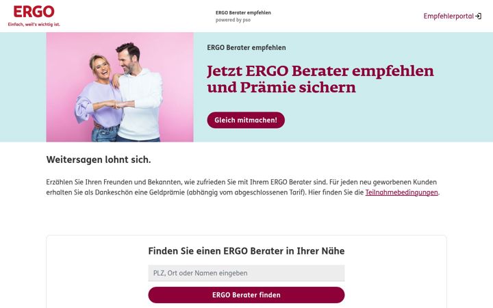 Screenshot of ergo-berater-empfehlen.de