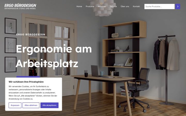 Screenshot of ergo-buerodesign.de