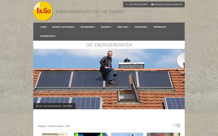 Screenshot του ergo-energiekonzepte.de