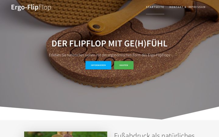 Screenshot του ergo-flipflop.de