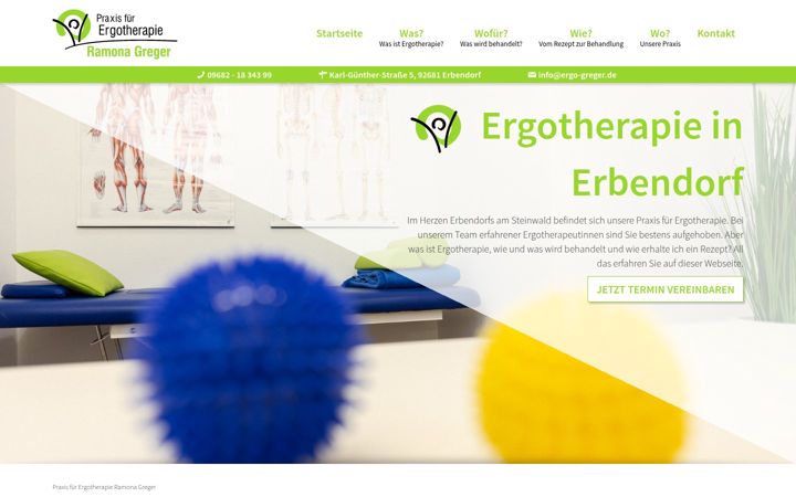 Screenshot του ergo-greger.de
