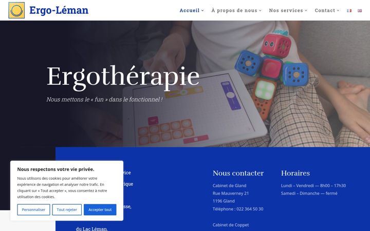 Screenshot του ergo-leman.ch
