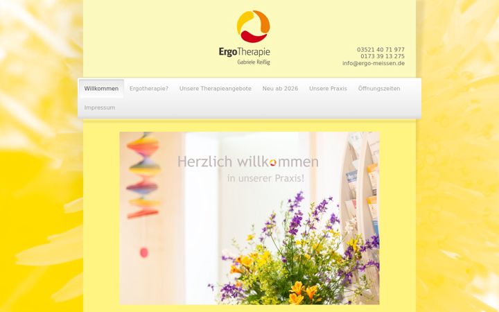 Snímek obrazovky ergo-meissen.de