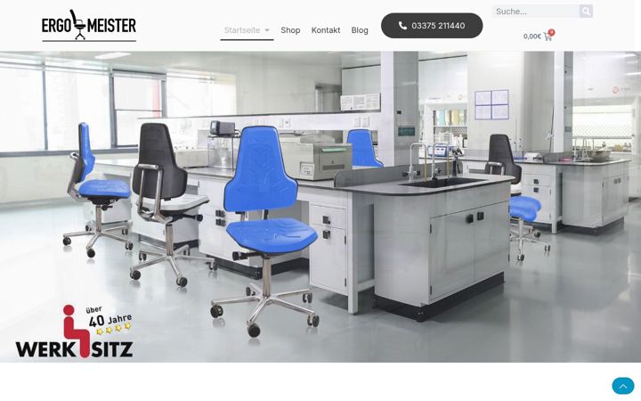 Snímek obrazovky ergo-meister.de