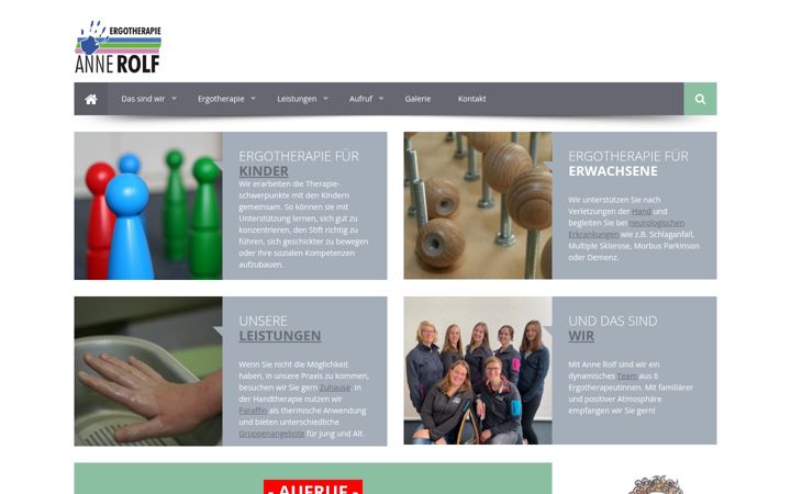 Screenshot von ergo-oesede.de