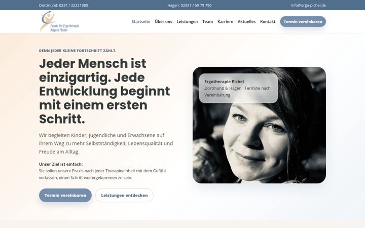Screenshot von ergo-pichel.de