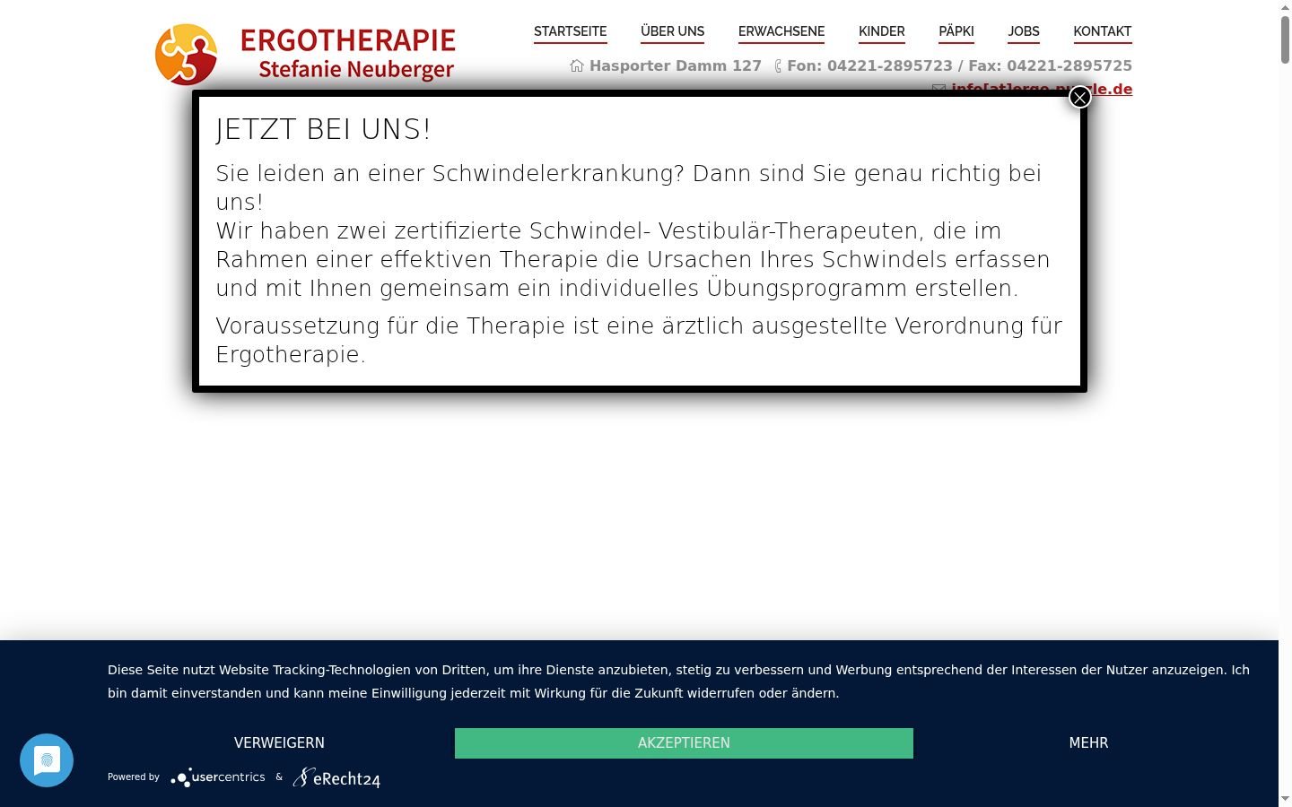Képernyőkép a bármilyen interakció előtt megjelenő hozzájárulási bannerről