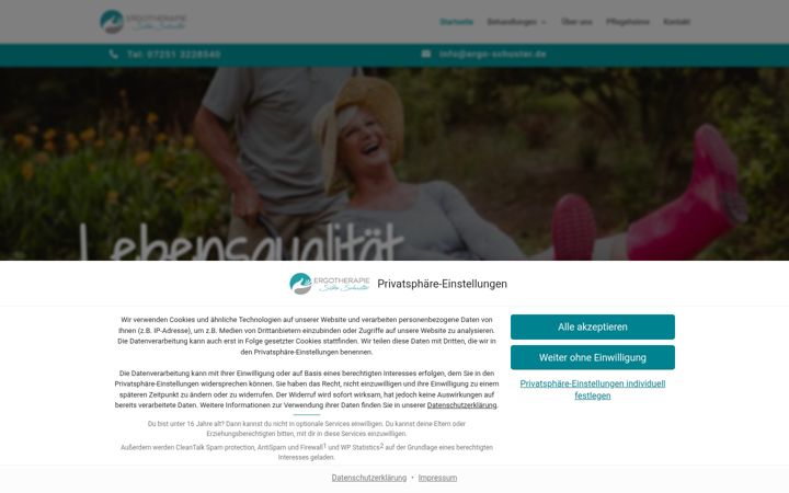 Screenshot of ergo-schuster.de