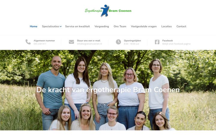 Ekrano kopija ergobramcoenen.nl