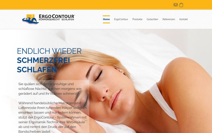 Screenshot ta' ergocontour.de