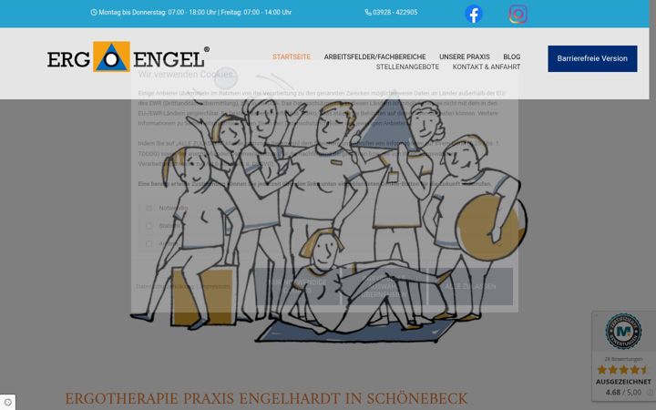 Screenshot ta' ergoengel.de