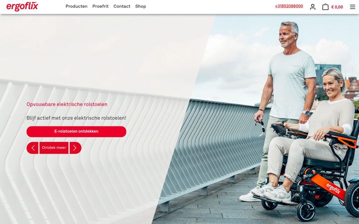 Ekrano kopija ergoflix.nl