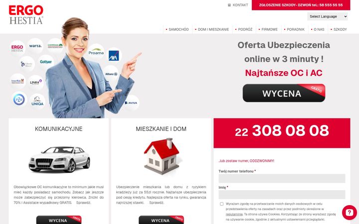 Posnetek zaslona ergohestia.waw.pl