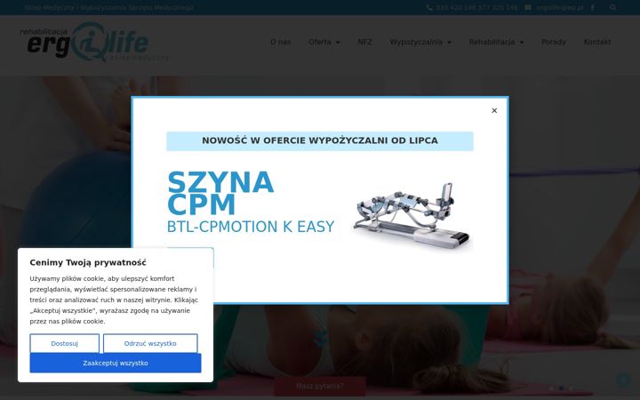 Posnetek zaslona ergolife.com.pl