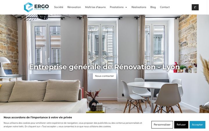 Snímek obrazovky ergologement.fr